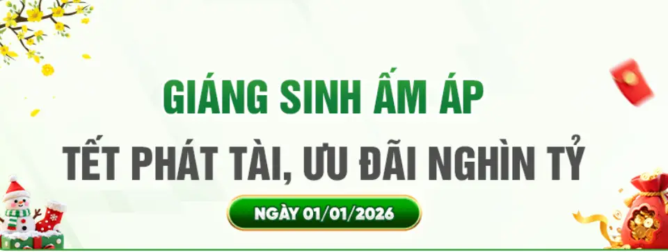 Giáng Sinh Ấm Áp OK9 2025 – Nhận Lì Xì Siêu Khủng 1.000 Tỷ Đồng Đón Năm Mới 2026 8 Giáng sinh ấm áp OK9 tết phát tài ưu đãi nghìn tỷ